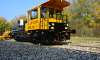 Front view of shunter on the railroad track thumbnail